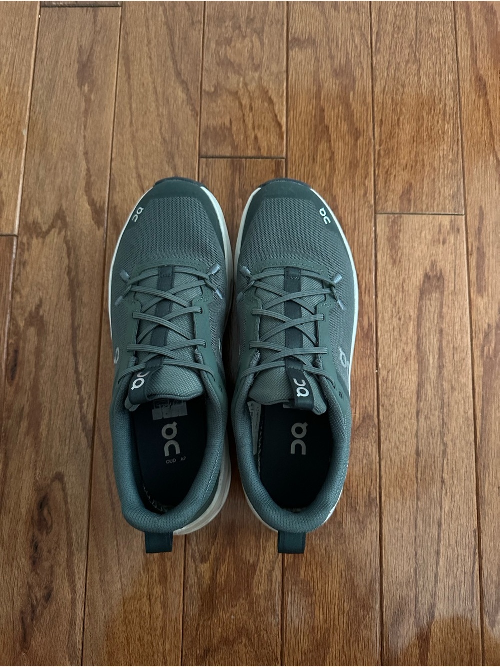 On Running Cloud Kids Athletic Sneakers in Dark Green
